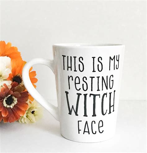 Show off Your Witchy Style with this Fun Resting Face Mug